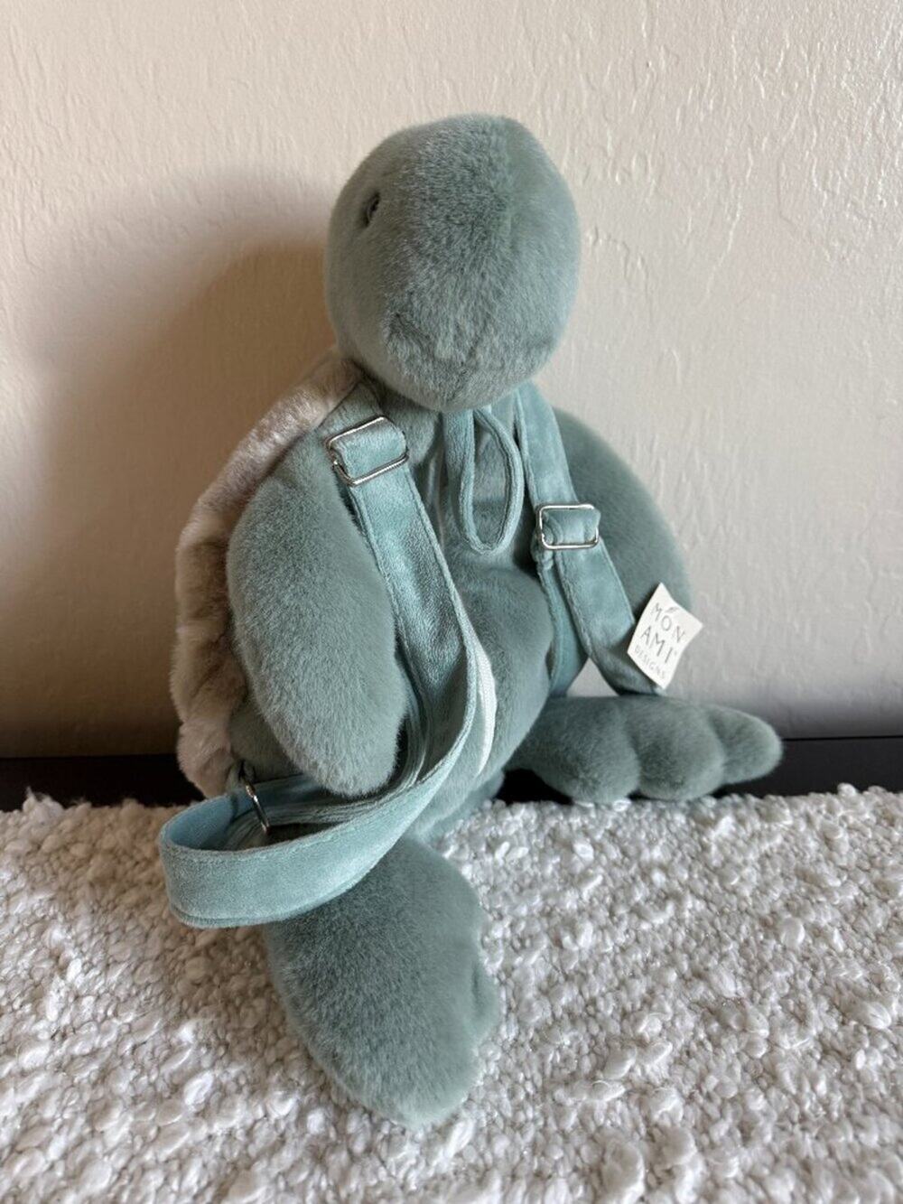 NWT Mon Ami Plush Turtle Backpack "Taylor"